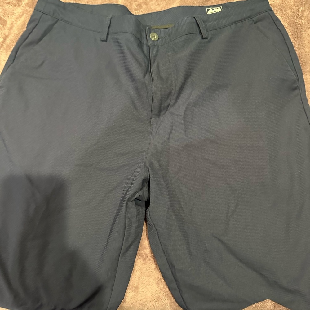 adidas Dark Blue Flat Front Shorts